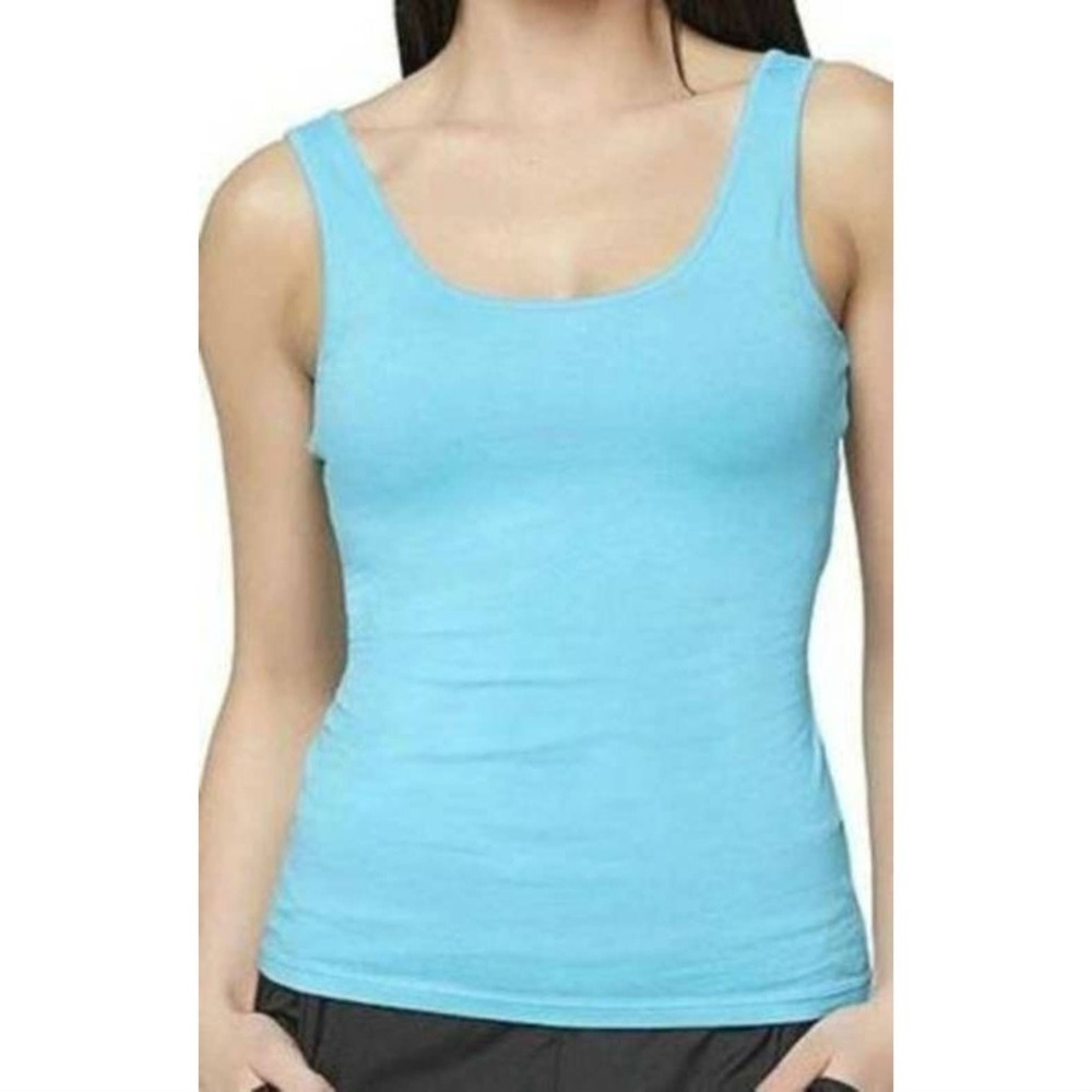 Nicki Minaj Tank Top XS Blue Cutout Crisscross Back Shirt Sleeveless Teen Girls